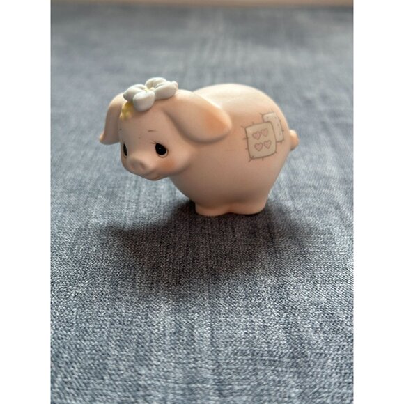 Precious Moments Pig 1982 E-9267 - Picture 1 of 5